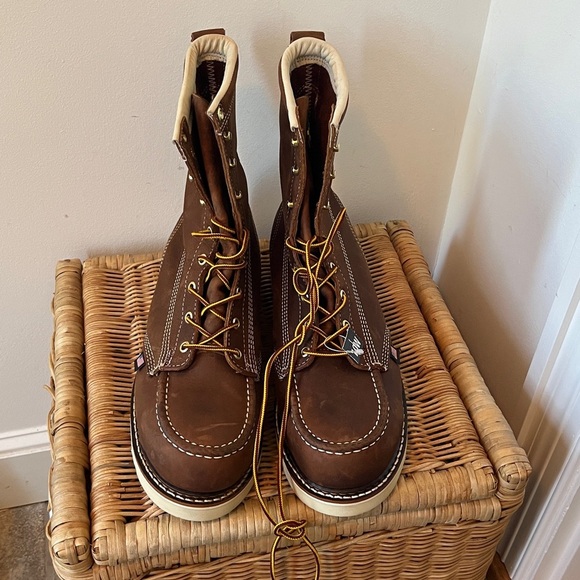Thorogood American Heritage 8” Toe Safety Work Boots Size 10 EE NWT READ main image 6